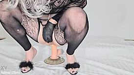 Adina125ml Overwhelmed by Intense Anal Toy Play