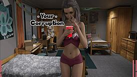 Lesbian superhero licks shaved pussy