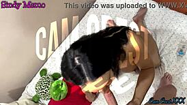 Sindy Memo Blows Hard Wet Dick With Intense Sucking