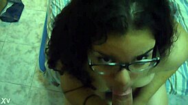 Argentinian Latina Brunette Delivers Intense Blowjob with Handjob and Masturbation on Big Tits