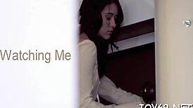 Teen passionately stuffs wet pussy with dildos for intense pleasure