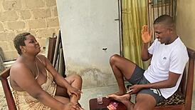 blowing a monster cock on her very first date