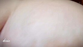 so wet and horny, masturbating that chubby big tits pussy solo