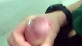 Security Guard Masturbates In Mall Bathroom