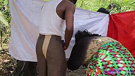 I celebrate african christmas rituals with local bbw foursome in the bush