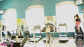 gym flirt sofia lures rome to intimate encounter.