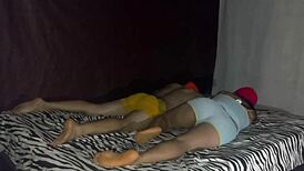 stepmother stepson rest in bed ghost arrives fucks both homemade