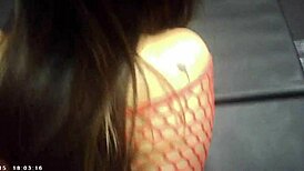 Glasses-Wearing Brunette Gets Pussy Pounded Hardcore