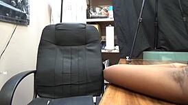 Deseree Performs Skinny Deepthroat Casting Audition