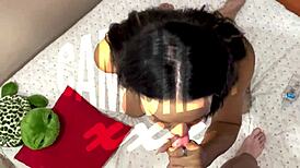 Sindy Memo Blows Hard Wet Dick With Intense Sucking