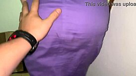 Meeting a fan at the mall leads to intriguing blowjob and ass licking session