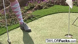 Taylor shows you her big tits