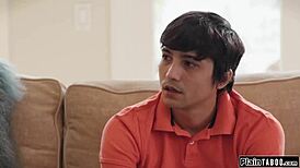 big tits stepmom says, 'fuck me if you get a job?'