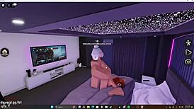 The redhead girl eagerly takes the big white cock deep inside her.