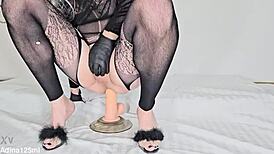 Adina125ml Overwhelmed by Intense Anal Toy Play