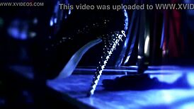 masked teen slut gets hardcore group sex