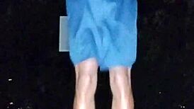 Beautiful Brunette Athlete Enjoys Relaxing Fitness Session In Usa Park Dorm Area