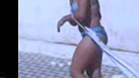 Filming my hot Brazilian friend in a striptease