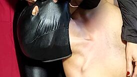 Insane Wife in Sexy Clothes Calls Lover Karina and Lucas