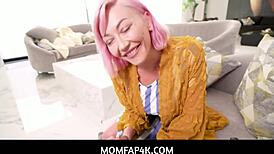 i'm momfap4k - big tits milf step mom with pink hair seduces stepson pov - adira allure
