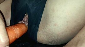 big orgasm with big dildo in the back door, jets of pleasure! 😍