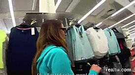 Stunning Czech Chick Seduced and Shagged in Hypermarket POV