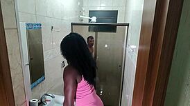 i got caught blowing an interracial creampie on hidden cam