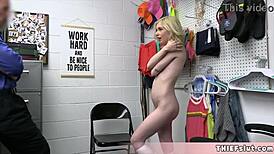 minxx marley caught shoplifting, her extra small pussy roughly destroyed by burglar