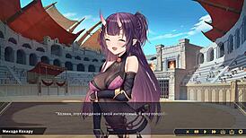 She lost her virginity in 3d anime hentai game with gangbang