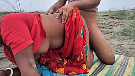 Outdoor fucking in a my best boudi last time!