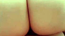 Unaware wife shows best ass while riding discreetly