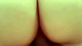 Unaware wife shows best ass while riding discreetly