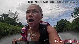 Fucking Hot Blonde Teen Harley King Teases on Jet Ski