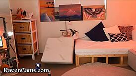 thicc teen 18+ ass riding dildo for strangers. She squirts while masturbating with toys.