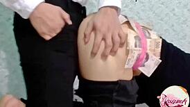 Me Convertí En La Puta De Mi Vecino Por Algo De Dinero with Huge Ass Doggystyle and Cum!