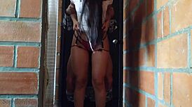 Hermanastra Sexy Con Lenceria Es Follada En El Pasillo Video Real Casero