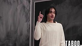 Teacher Faces Detention Chaos. Delinquents Cum All Over Haley Spades