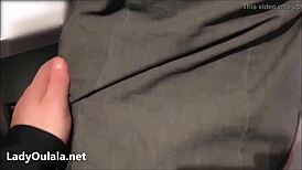 Exhibitionist gets fucked by waiter in restaurant toilets