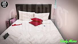 Ts supermodel shoots cum on her photographer's ass in this goddess session