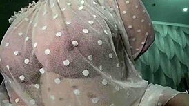 Gorgeous big boobs close-up milf saggy tits?