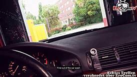 shy student tourist tries outdoor fun with german pickup guy