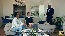 daddy4k slutty wednesday is cheating on her bf with big black cock shaved pussy 😏