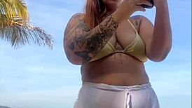 nem percebi que esse shorts est� marcando a minha xota