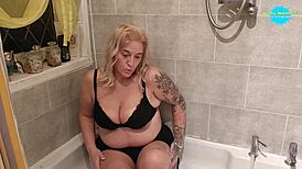 Steamy Bubbly Fun In The Bathtub