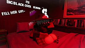 making love to this femboy while stretching him