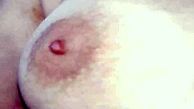 My wife enjoys stretching her body with a large object in close-up view