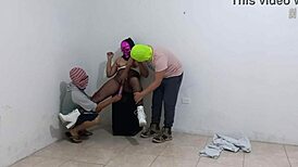 Fantasia de Mi Mujer la Zorra Me Dijo Que Deseaba Tener Sexo con Mi Compañero de Trabajo y Que Yo la Ibservera Mientras Follaba Trio Real Casero