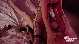 BABE IN BLACK BODYSTOCKINGS SUCKS AND RIDES GOT CREAMPIE IN DOGGY