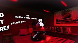 making love to this femboy while stretching him