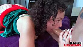 great ass milf betty buttplug performs on fours